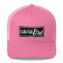 CATCH FISH & CHILL BOX LOGO BLACK CLASSIC TRUCKER HAT