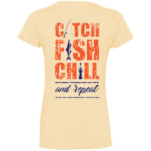 CATCH FISH CHILL & REPEAT Jersey Tee