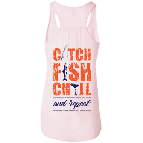 CATCH FISH CHILL & REPEAT RACER TANK
