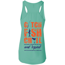 CATCH FISH CHILL & REPEAT RACER TANK