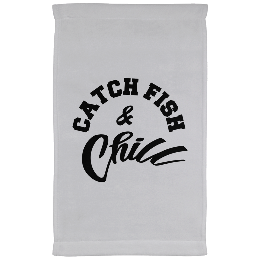 CATCH FISH & CHILL Bar Towel - 11 x 18 Inch