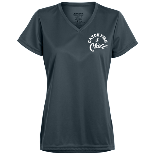CATCH FISH & CHILL-Tek WOMENS Wicking T-Shirt