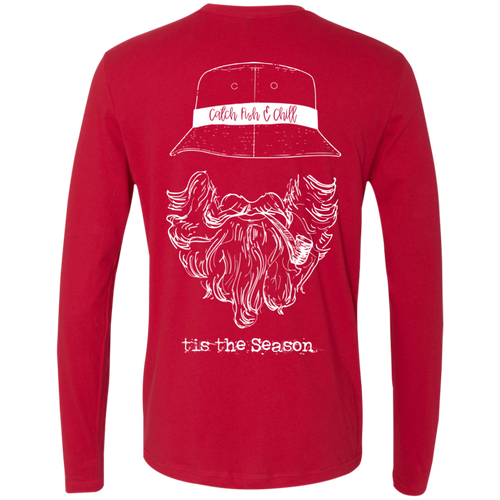 CATCH FISH & CHILL TIS THE SEASON LS CHILL TEE