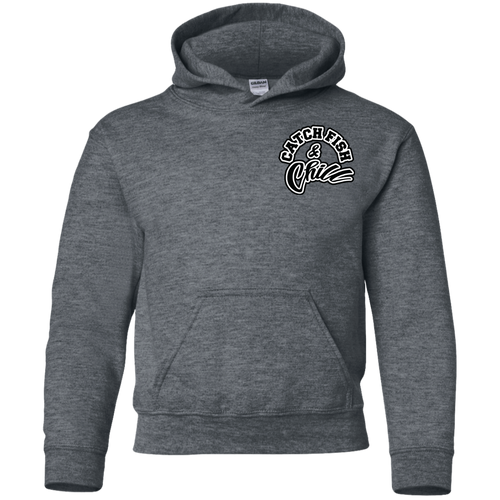CATCH FISH & CHILL Youth Pullover Hoodie 8 oz.