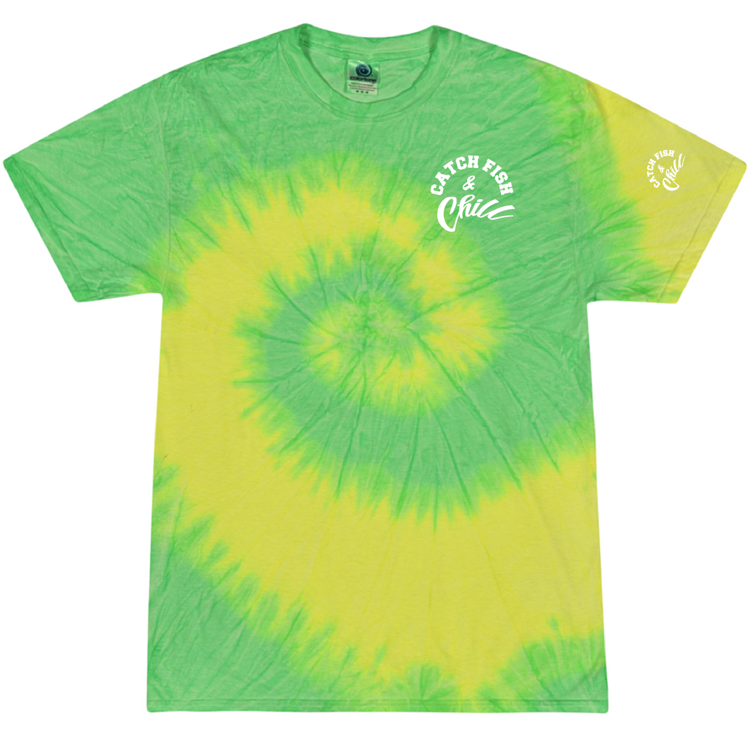 CATCH FISH & CHILL FLO LIME TEE