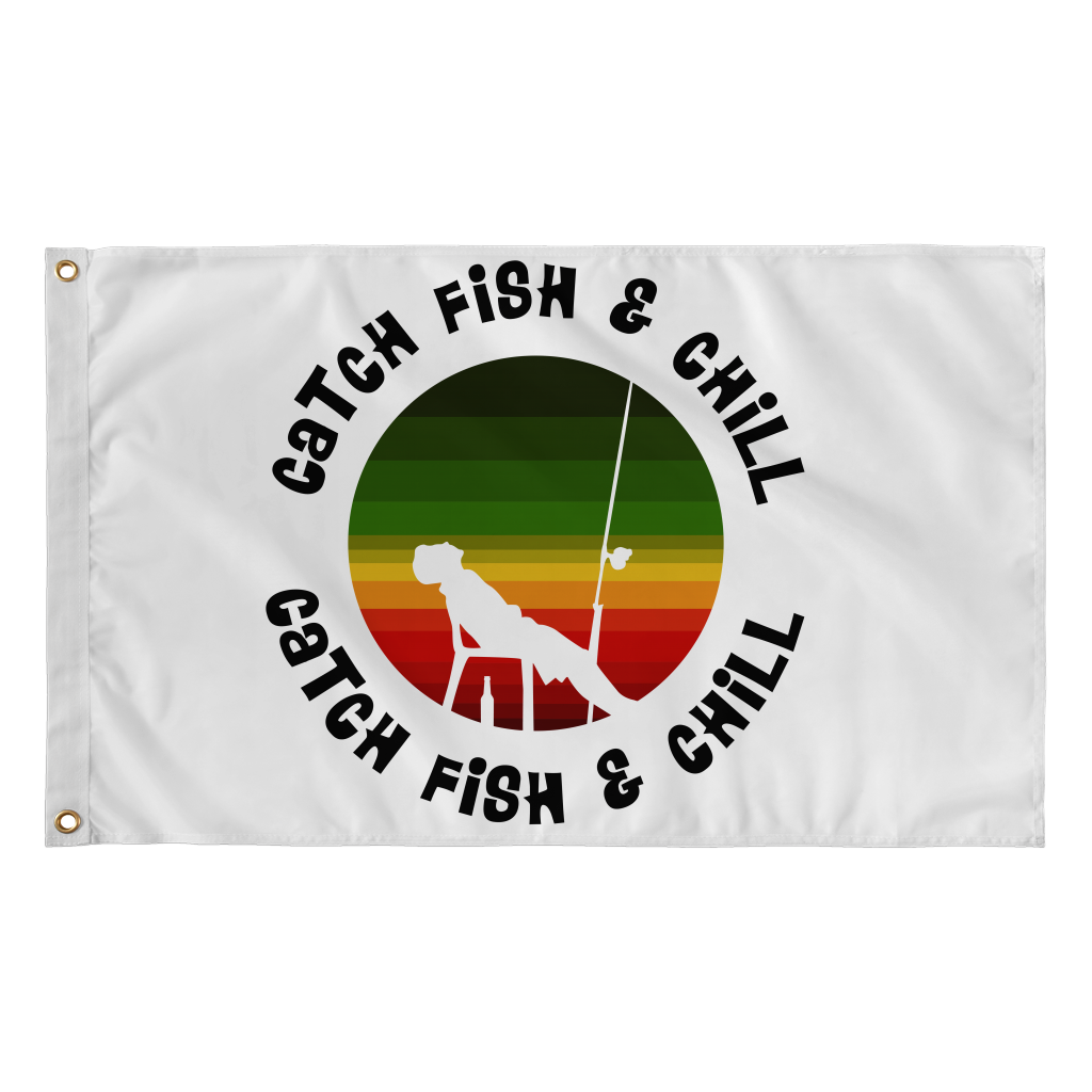 CATCH FISH & CHILL RASTA FLAG
