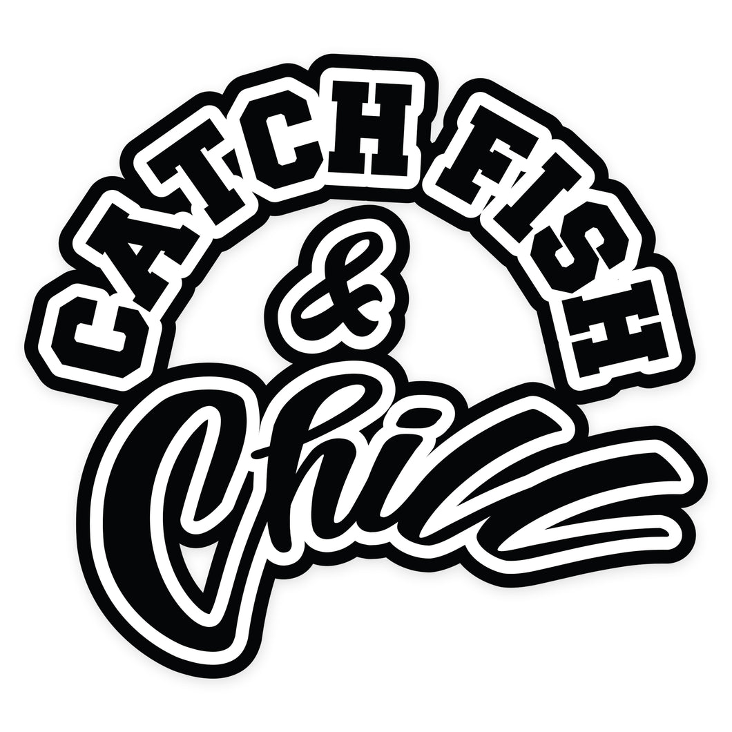 CATCH FISH & CHILL® DIE CUT STICKER