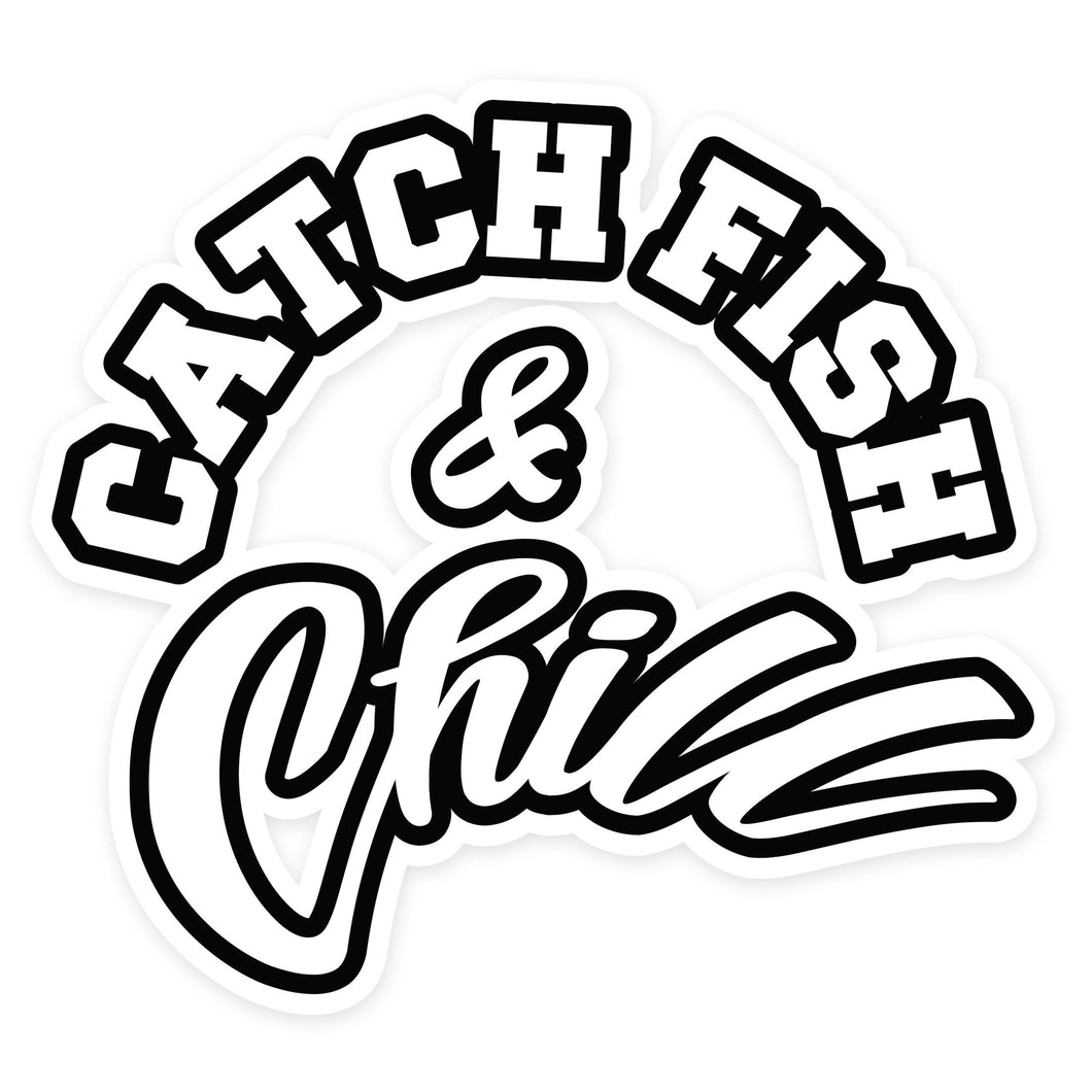 CATCH FISH & CHILL® DIE CUT STICKER