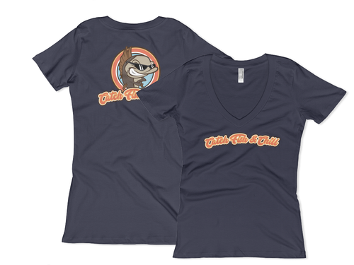 CATCH FISH & CHILL WOMEN'S CHILLI V TEE