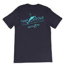 CATCH FISH & CHILL VINTAGE TEAL TUNA TEE