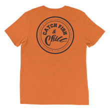 CATCH FISH & CHILL® BLACK LOGO TRI-BLEND TEE