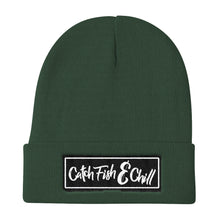 CATCH FISH & CHILL FISH BOX LOGO BLACK BEANIE