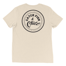 CATCH FISH & CHILL® BLACK LOGO TRI-BLEND TEE