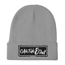 CATCH FISH & CHILL FISH BOX LOGO BLACK BEANIE