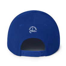 CATCH FISH & CHILL BOX LOGO BLUE FLAT BILL WOOL SNAP BACK
