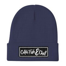 CATCH FISH & CHILL FISH BOX LOGO BLACK BEANIE