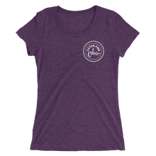 CATCH FISH & CHILL WOMENS WHITE LOGO TRI-BLEND TEE