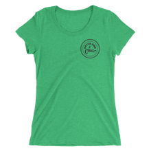 CATCH FISH & CHILL WOMENS BLACK LOGO TRI-BLEND TEE