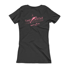 CATCH FISH & CHILL WOMEN'S VINTAGE V TEE