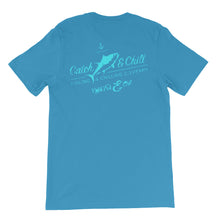 CATCH FISH & CHILL VINTAGE TEAL TUNA TEE