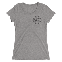 CATCH FISH & CHILL WOMENS BLACK LOGO TRI-BLEND TEE