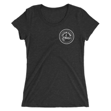 CATCH FISH & CHILL WOMENS WHITE LOGO TRI-BLEND TEE