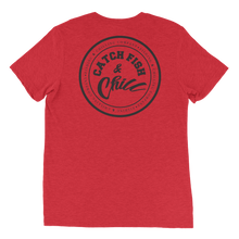CATCH FISH & CHILL® BLACK LOGO TRI-BLEND TEE