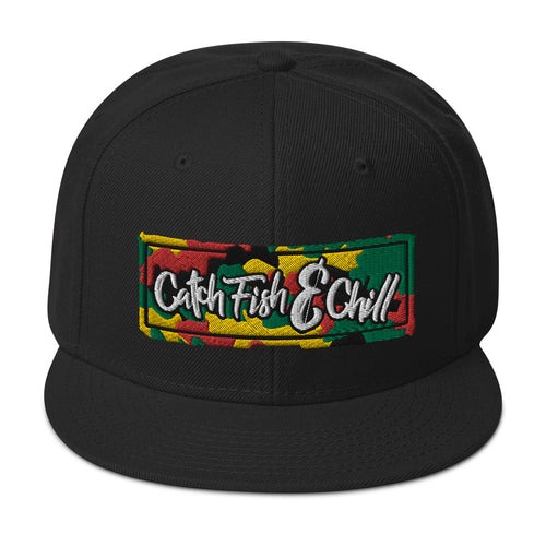 CF&C RASTA CAMO FLATBILL SNAPBACK