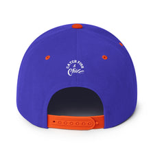 CATCH FISH & CHILL BOX LOGO BLUE FLAT BILL WOOL SNAP BACK