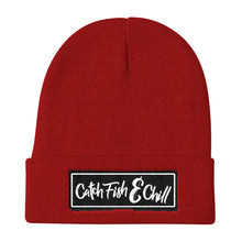 CATCH FISH & CHILL FISH BOX LOGO BLACK BEANIE