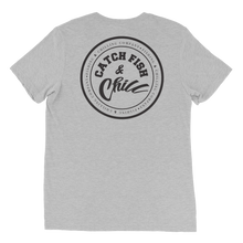 CATCH FISH & CHILL® BLACK LOGO TRI-BLEND TEE
