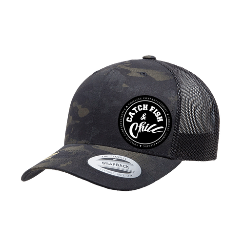 CATCH FISH & CHILL STAMP HAT